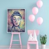 Buddha Portrait of - Full Round Diamond - 30x40cm