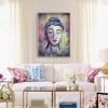 Buddha Portrait of - Full Round Diamond - 30x40cm