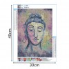 Buddha Portrait of - Full Round Diamond - 30x40cm