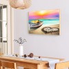 Beach Boat - Square Diamond - 50x40cm