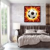 Shining Football - Full Round Diamond - 30x30cm