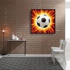 Shining Football - Full Round Diamond - 30x30cm