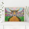 Leopard Angel Cartoon - Full Round Diamond - 50x40cm