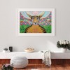 Leopard Angel Cartoon - Full Round Diamond - 50x40cm