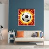 Shining Football - Full Round Diamond - 30x30cm