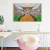 Leopard Angel Cartoon - Full Round Diamond - 50x40cm