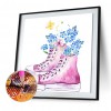 Leopard Angel Cartoon - Full Round Diamond - 50x40cm