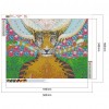 Leopard Angel Cartoon - Full Round Diamond - 50x40cm