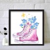 DIY 5D Shoes Flower in Rain Full Round Diamond Painting Kit for Home Decor