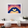DIY Abstract Heart 5D Bead Craft Mosaic Picture Full Drill Diamond Painting
