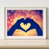 DIY Abstract Heart 5D Bead Craft Mosaic Picture Full Drill Diamond Painting