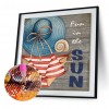 Sun Beach Hat - Full Round Diamond - 30x30cm