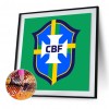 CBF Soccer Logo - Full Round Diamond - 30x30cm
