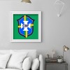 CBF Soccer Logo - Full Round Diamond - 30x30cm