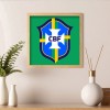 CBF Soccer Logo - Full Round Diamond - 30x30cm