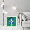 CBF Soccer Logo - Full Round Diamond - 30x30cm