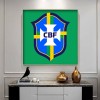 CBF Soccer Logo - Full Round Diamond - 30x30cm