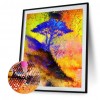 Blue Tree Home - Full Round Diamond - 40x50cm