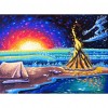 Bonfire on the Beach s - Full Round Diamond - 40x30cm