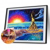 Bonfire on the Beach s - Full Round Diamond - 40x30cm