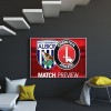 Charlton Football Logo - Full Round Diamond - 40x30cm