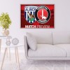 Charlton Football Logo - Full Round Diamond - 40x30cm