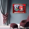 Charlton Football Logo - Full Round Diamond - 40x30cm