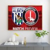 Charlton Football Logo - Full Round Diamond - 40x30cm
