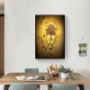 Lamp And Tree - Full Round Diamond - 30*40cm