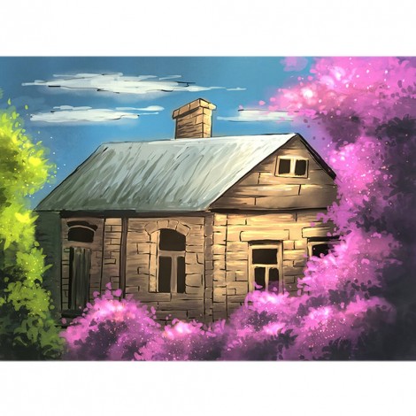 Dream Cabin - Full Round Diamond - 40*30cm