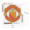 Manchester Team Emblem - Full Round Diamond - 30x30cm