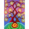 Rotate Life Tree - Full Round Diamond - 30x40cm