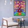 Rotate Life Tree - Full Round Diamond - 30x40cm