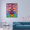 Rotate Life Tree - Full Round Diamond - 30x40cm