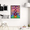 Rotate Life Tree - Full Round Diamond - 30x40cm