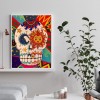 Graffiti Skull - Full Round Diamond - 30x40cm