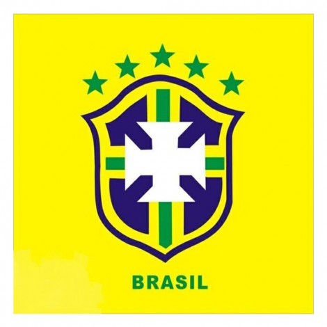 Brazil Logo - Full Round Diamond - 30x30cm