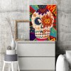 Graffiti Skull - Full Round Diamond - 30x40cm