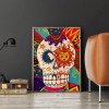 Graffiti Skull - Full Round Diamond - 30x40cm