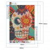 Graffiti Skull - Full Round Diamond - 30x40cm