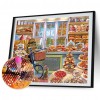 Warm Desserts Shop - Full Round Diamond - 40x30cm