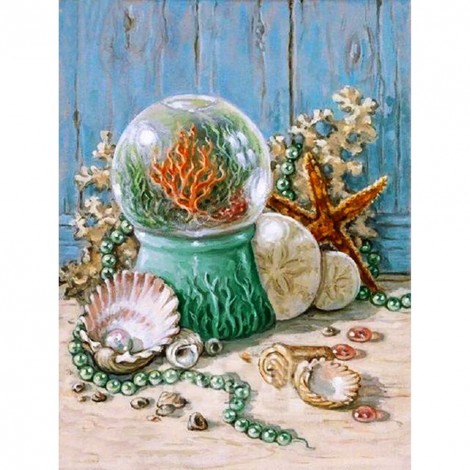 Color Ocean Ball - Full Round Diamond - 35x45cm