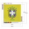 Brazil Logo - Full Round Diamond - 30x30cm