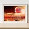 Canvas Picture Craft Full Round Mars Comes Handmade DIY Diamond Painting