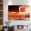 Canvas Picture Craft Full Round Mars Comes Handmade DIY Diamond Painting