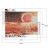 Canvas Picture Craft Full Round Mars Comes Handmade DIY Diamond Painting