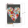Heart - Full Round Diamond - 30x40cm
