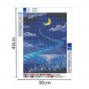 Moon Night DIY Full Drill Diamond Painting 5D Bead Craft Mosaic Picture
