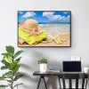 Beach Hat - Full Square Diamond - 50x40cm