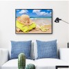 Beach Hat - Full Square Diamond - 50x40cm